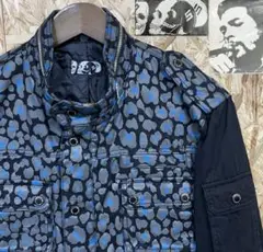美品 skulllism スカルリズム レオパード柄 ブルゾン ジャケット
