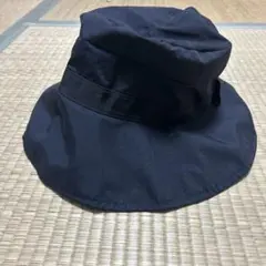黒 バケットUVハット リボン付き
