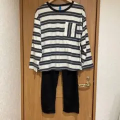 美品✨ボーダーパジャマ✨ルームウェアー（上下セット　FREEサイズ）
