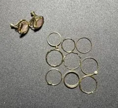 イヤリング　指輪　リング　ゴールド　10点セット