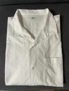 ユニクロ　オープンカラーシャツ　白　XL
