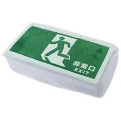 【新品未使用】非常口 蓄光ティッシュカバー ティッシュケース EXIT 蛍光b