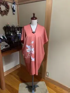 ザ・着物リメイク❗️新品反物のチュニック☆フリーサイズ