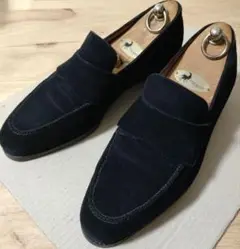 Aubercy/オーベルシー ローファー スエード ネイビー 6