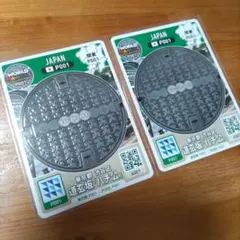 道玄坂「ハチ公」マンホールカード PO001 2枚セット