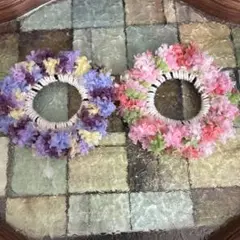 ハンドメイド シュシュ2個セット