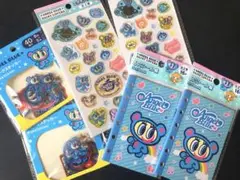 エンジェルブルー　シールセット　シール帳　　　エポキシシール　フレークステッカー
