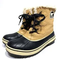 【美品】SOREL ショートブーツ インナーボア 24cm 防水加工