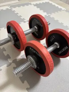 FIGHTING ダンベル 2.5kg ×4つ、パー２つ