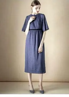 美品　URBAN RESEARCH LA MAISON ボーダーレース　ワンピ