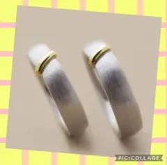 デザイン重視★2個セット★シルバー☆ジルコニア♡ペアリング♡