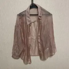 シアーシャツ ピンク