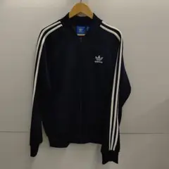 adidas トラックジャケット ジャージ トレフォイル ネイビー