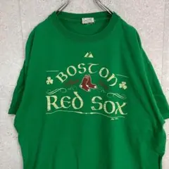 マジェスティック　ボストンレッドソックス　MLB チームロゴTシャツ　L