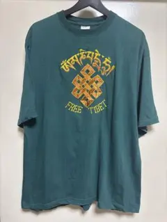 FREE TIBET スーベニアTシャツSHANGRI-LA フリーチベット