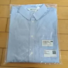 新品　H&M イージーアイロン ブルーライトストライプシャツ JP 160