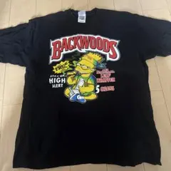 BACKWOODS Tシャツ 2XL ブラック シンプソンズ