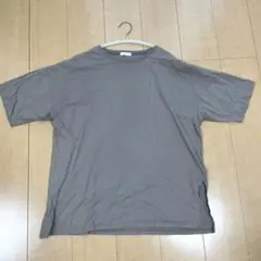 après jour mignon ブラウン 半袖Tシャツ サイドスリット付き