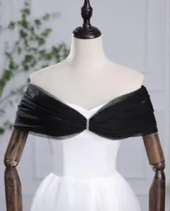 SHEIN ブライダルケープ・ショール ブラック
