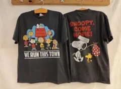 XL スヌーピー Tシャツ ダークグレー