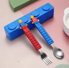 LEGO　レゴブロック風　スプーン・フォークセット カトラリーセット
