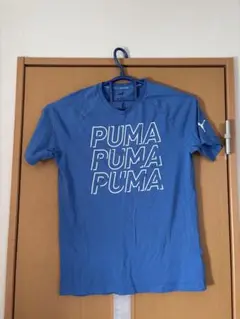 PUMA ロゴ Tシャツ M 青
