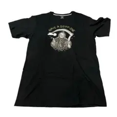 【美品】　ボルコム　volcom 死神　プリント　Tシャツ　黒　ブラック