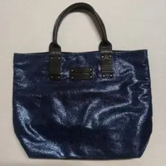 【美品】STEPHANE VERDINO トートバッグ ブルー 大容量 a4