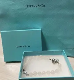 希少!美品ティファニーTiffanyローズクォーツ ブレスレット 天然石 ボール