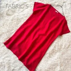 ファブリックス 半袖リネンワンピース 涼しげで上品な夏服