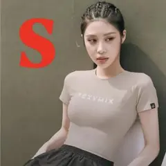xexymixクロップドTシャツ　Sサイドスキンベージュ