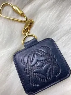 【極上レア】LOEWE ロエベ キーホルダー アナグラムチャーム ネイビー