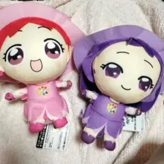 おジャ魔女どれみ　おすわりぬいぐるみ　2種セット　タグ付き未使用