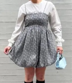 【希少価値高入手困難】AcetateJacquardStrapMiniDress