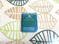 PS1　プレイステーション1用　ソニー純正　メモリーカード　アイランドブルー