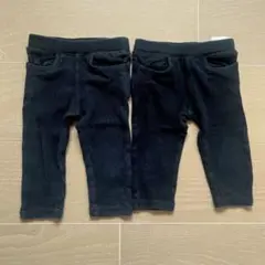 【70cm】futafutaブラックパンツ