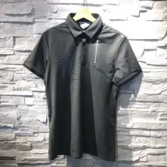 美品　TaylorMade 黒 ポロシャツ ジッパーポケット付き