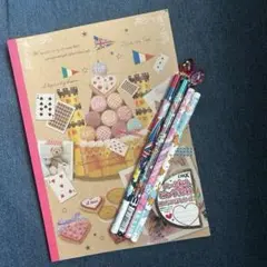 【新品未使用】平成レトロ　ノート・鉛筆セット