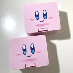 星のカービィ ワンプッシュ小物ケース フェイス ピンク インテリア収納 セリア