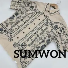 SUMWON 総柄シャツ　半袖　XS メンズ　＃1310