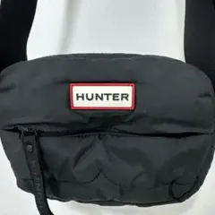 HUNTER 黒 パフボディ ショルダーバッグ