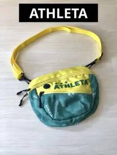 ATHLETA 小さめショルダーバッグ グリーン/イエロー