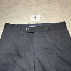 02 夏用　美品　ジェルマーノ　germano スラックス　グレー　42 XS