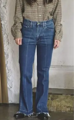fumika uchida ストレッチフレアデニム34 FUMIKA_UCHIDA 【値下げ】FUMIKA UCHIDA STRETCH DENIM FLARED