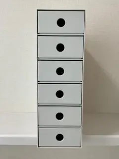 ポリプロピレン小物収納ボックス６段・ホワイトグレー　無印良品