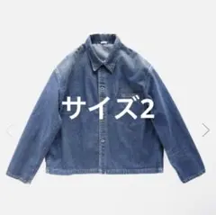 直営店限定　a.presse USnavy デニムジャケット ブラック サイズ2 A.PRESSE＞ US NAVY Denim Jacket/デニム ジャケット