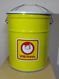 マルちゃん ロゴ入り 黄色のペール缶(懸賞景品)