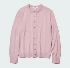 UNIQLO メリノウールカーディガン　ピンク　S