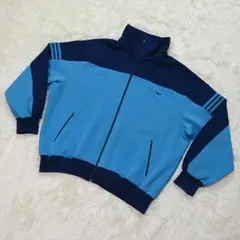 超美品 アディダス 80s 西ドイツ 立ち襟 ジャージ メンズ オーバーサイズ
