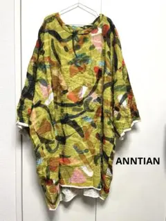 ANNTIAN アンティアン　トップス　チュニック　総柄